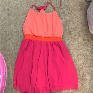Orange and pink American eagle dress